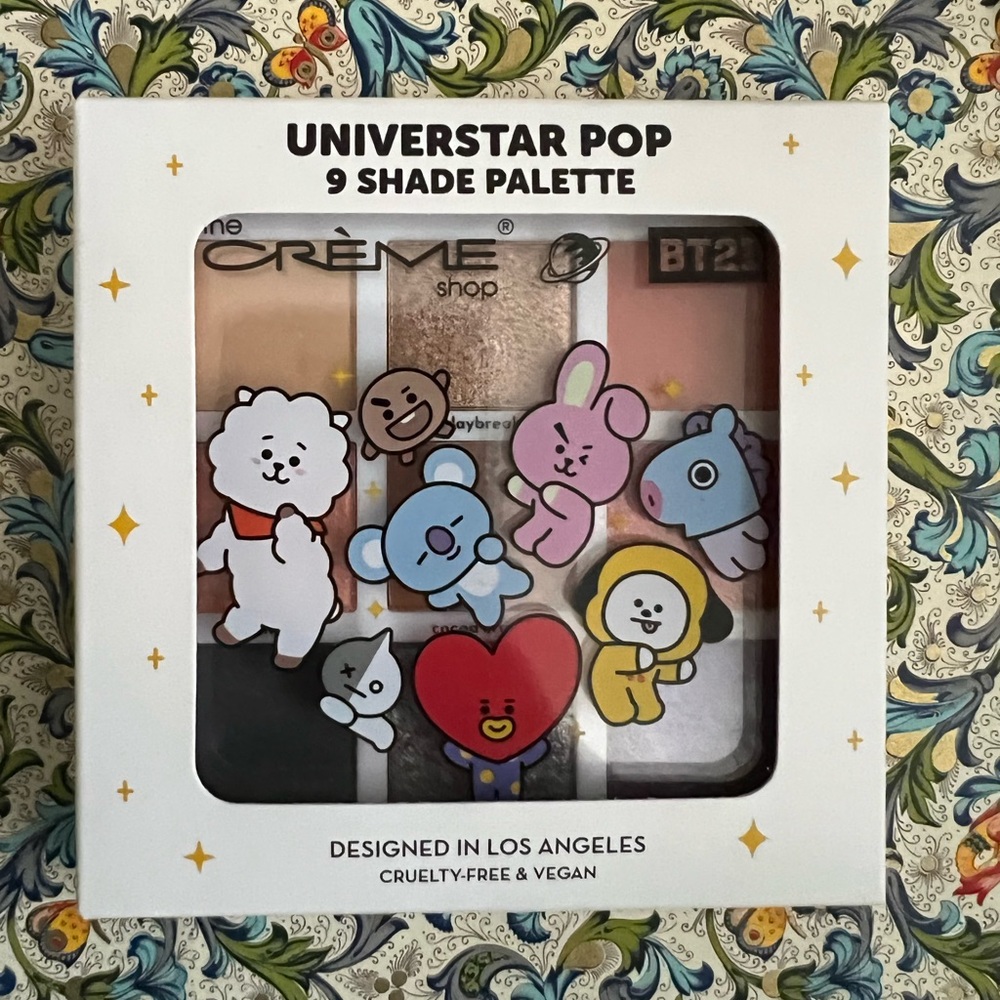 BTS BT21 Universtar palette NIB La Crème